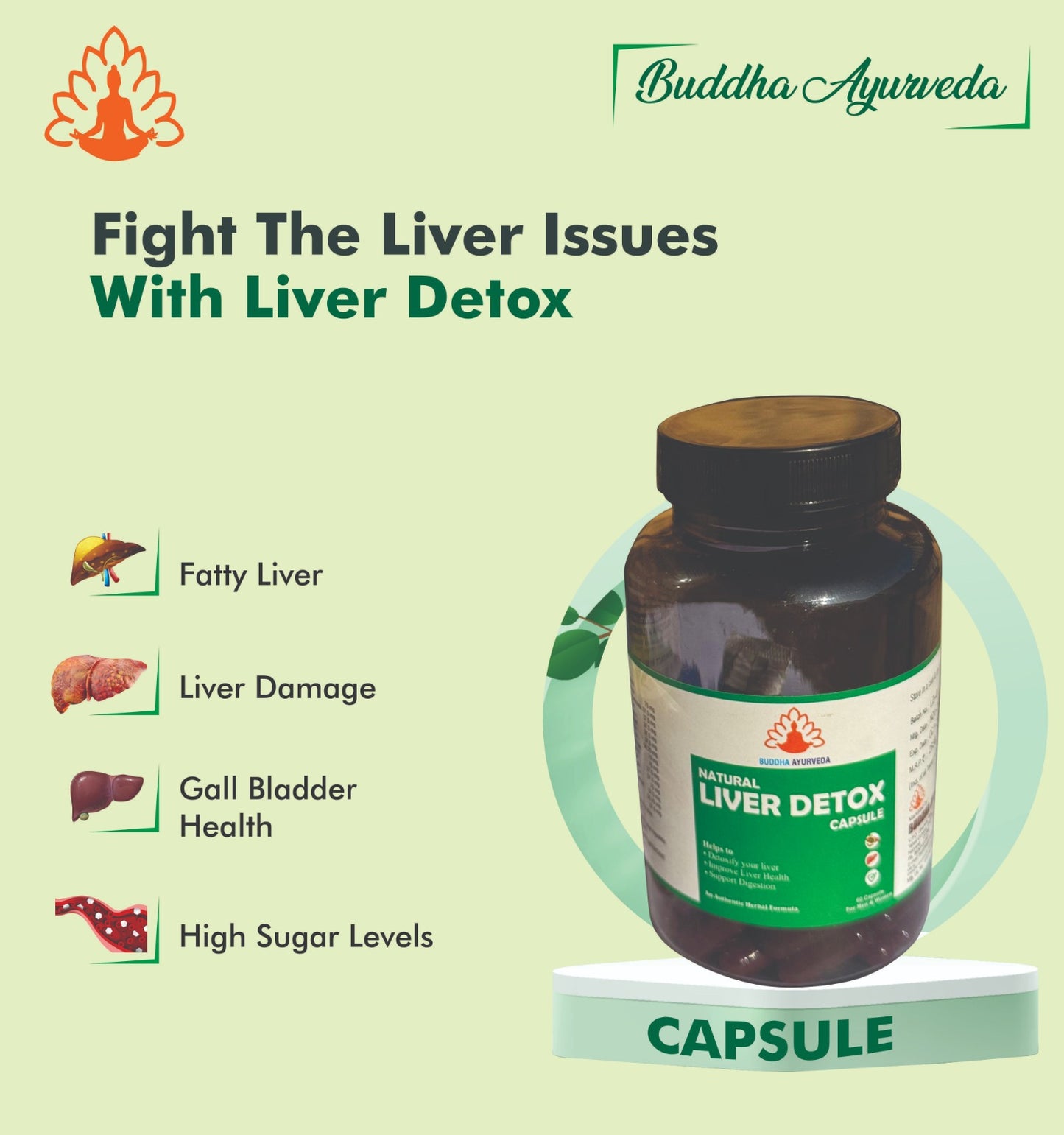 Buddha Ayurveda Natural Liver Detox Capsule 60 capsules