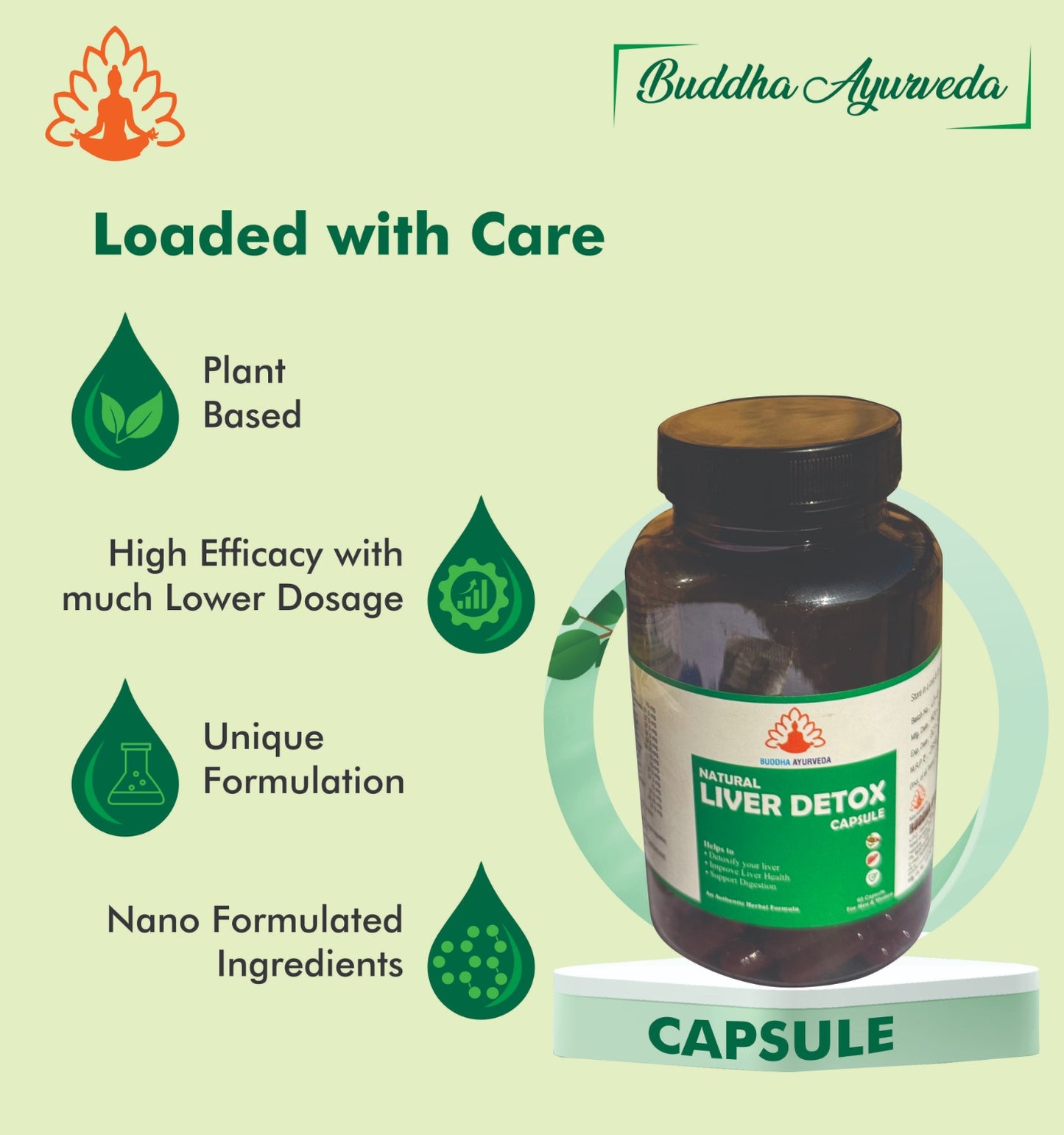 Buddha Ayurveda Natural Liver Detox Capsule 60 capsules