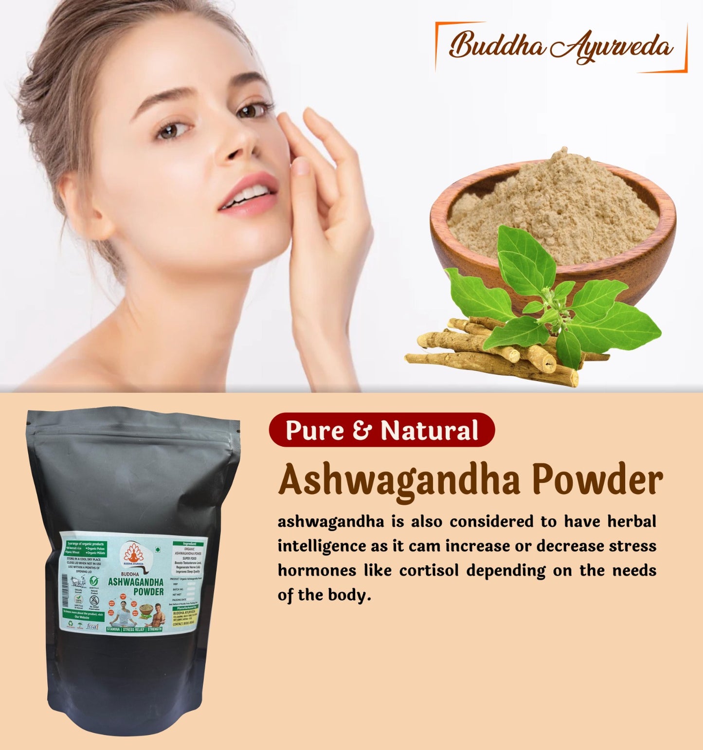 Buddha Ayurveda Ashwagandha Powder 400gm