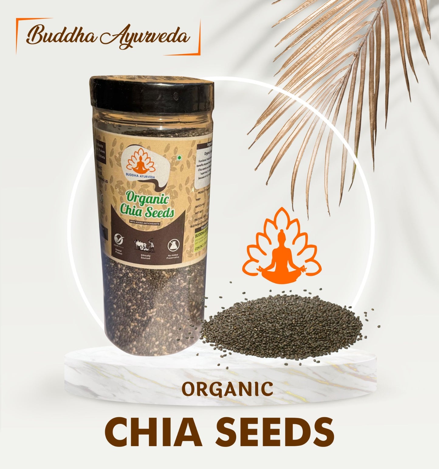 Buddha Ayurveda Organic Chia Seeds 400gm