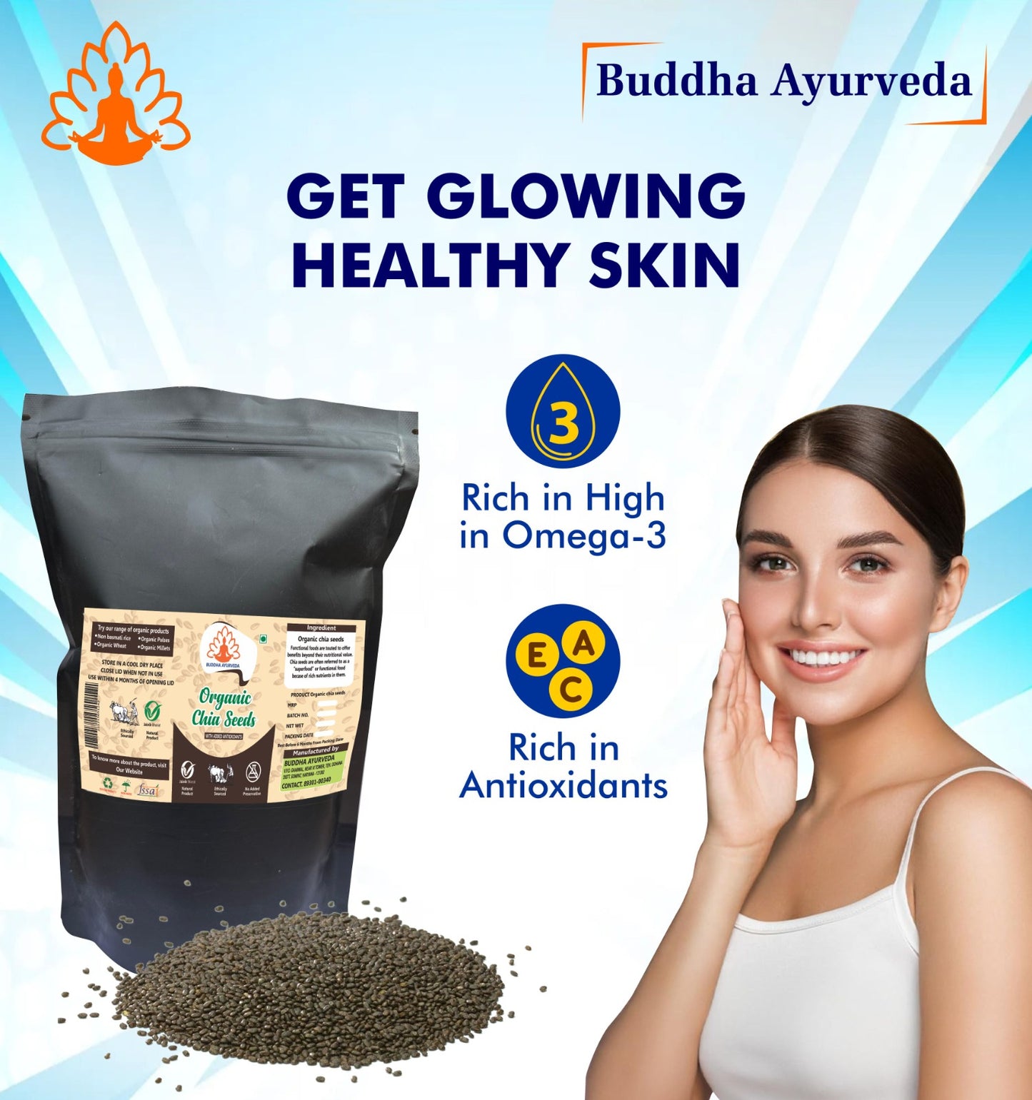 (For Najla) Sanjeevani Booti Nasal Drop + Organic Chia Seeds