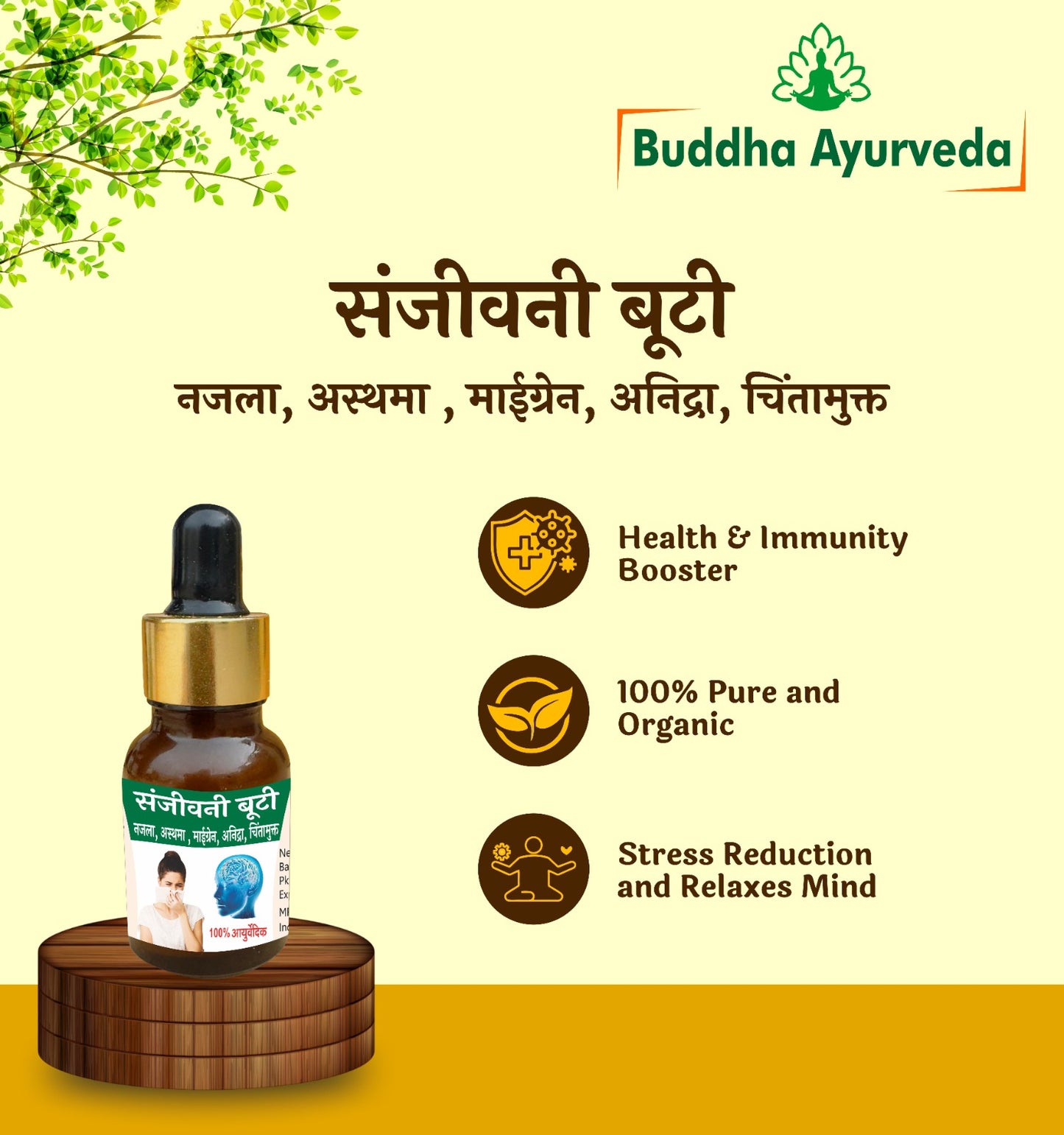 (For Najla) Buddha Ayurveda Sanjeevani Booti Nasal Drop 20ml